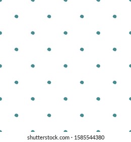 Seamless pattern with polka dot on white background. Cute wallpaper. Simple design for fabric, textile print, wrapping paper, children textile. Vector illustration