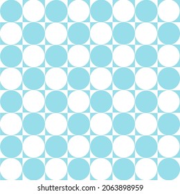 Seamless pattern of polka dot on square.For background, fabric,card.texture.vector Illustration.