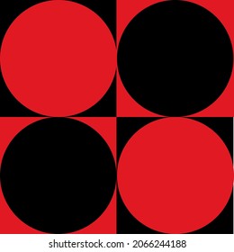 Seamless pattern of polka dot on square.For background, fabric,card.texture.Vector illustration.