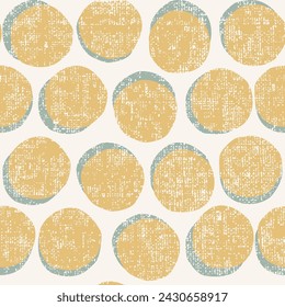 Seamless pattern with polka dot ornament.round shaped texture. Print for textile, wallpaper.Trendy scribble circle shapes of lines seamless pattern design.simple summer theme shadow effect polka dot.