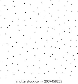 Seamless pattern. Polka dot. Vector illustration. Black dots on white background. Texture for print, textile.