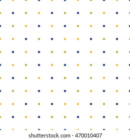 Seamless pattern with polka dot. Vector illustration.