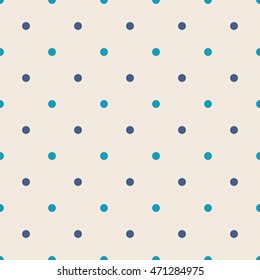 Seamless pattern with polka dot. Vector illustration.