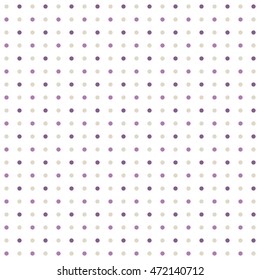 Seamless pattern with polka dot. Vector illustration.