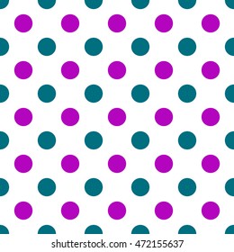 Seamless pattern with polka dot. Vector illustration.