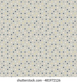 Seamless pattern with polka dot. Vector illustration.