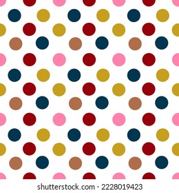 seamless pattern polka dots background