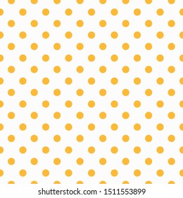 Seamless pattern, polka dots on white background.