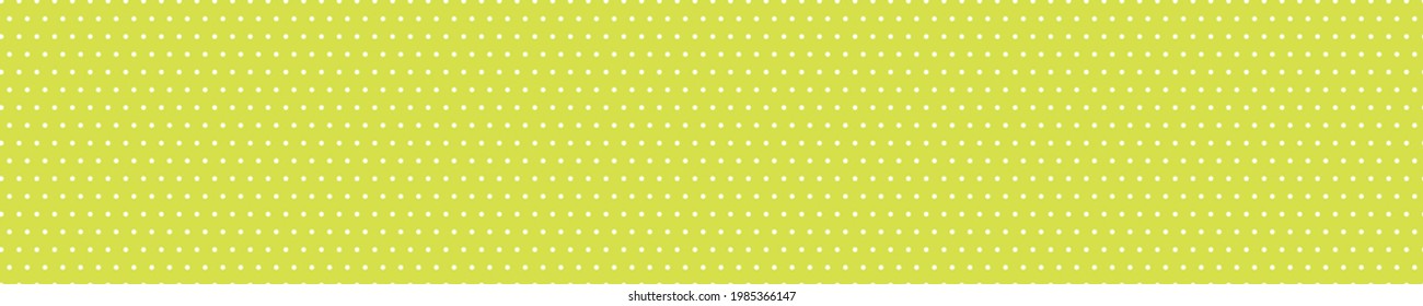 Seamless pattern with polka dots and yellow background.