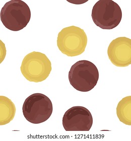 Seamless pattern in Polka-Dot. Perfect for your design, textile,  pattern fills, posters, cards, web page background etc. Pattern under the mask. Vector.