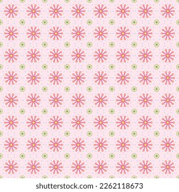 Seamless pattern pollen of flowers warm feeling pastel background.