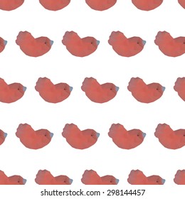 seamless pattern of polygonal birds