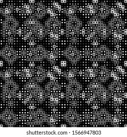 Seamless pattern. Polygons background. Figures, squares, rectangles, circles, ornament. Simple shapes wallpaper. Geometric motif. Abstract backdrop. Digital paper, web design, textile print. Vector
