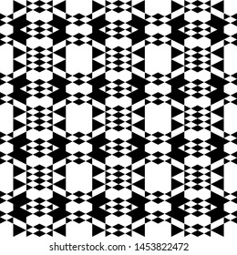 Seamless pattern. Polygons background. Rhombuses, triangles, hexagons, parallelograms ornament. Shapes wallpaper. Geometrical backdrop. Digital paper, web designing, textile print.