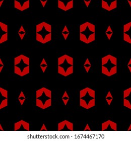 Seamless pattern. Polygons motif. Figures ornament. Geometrical backdrop. Simple shapes background. Geometric wallpaper. Digital paper, textile print, web design, abstract. Vector artwork.