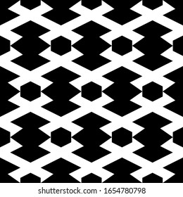Seamless pattern. Polygons motif. Geometric wallpaper. Figures, hexagons ornament. Geometrical backdrop. Simple shapes background. Digital paper, textile print, web design, abstract illustration.