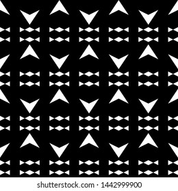 Seamless pattern. Polygons motif. Geometrical backdrop. Digital paper, textile print, web design. Rhombuses, triangles, figures ornament. Abstract background. Geometric shapes wallpaper. Vector.