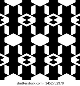 Seamless pattern. Polygons motif. Rhombuses, parallelograms, figures ornament. Geometric wallpaper. Shapes background. Geometrical backdrop. Digital paper, textile print, web design, abstract.