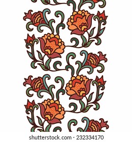 Seamless pattern with pomegranates
