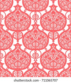 Seamless pattern with pomegranates. 