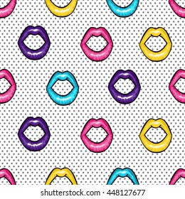 Seamless pattern of pop art style