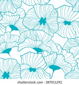 seamless pattern with poppies. Seamless background with flowers