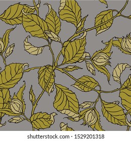 Seamless pattern with poppy, Peonies or roses flowers
