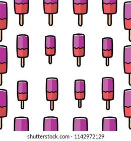 Seamless Pattern Popsicle Stick 02 Vector Eps.10
