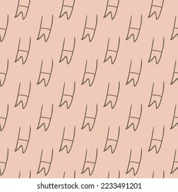 seamless pattern of pork hoof