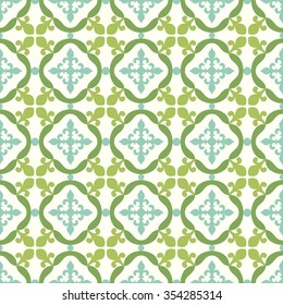 Seamless pattern. Portuguese, Moroccan, Spanish tile.