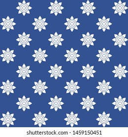 Seamless pattern with Portuguese tiles. Vector illustration. Portuguese vector tiles pattern. Talavera pattern. Azulejos portugal. Turkish ornament. Moroccan tile mosaic. Spanish porcelain.