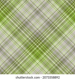 Seamless pattern in positive warm green and gray colors for plaid, fabric, textile, clothes, tablecloth and other things. Vector image. 2
