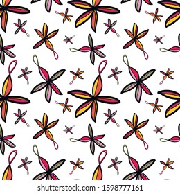 Seamless pattern, presents, hand drawn, doodle background vector. Illustration . Decorative wallpaper, wraping paper good for printing. Happy New Year, greeting card. Winter time