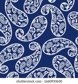 Seamless pattern of a pretty paisley design,