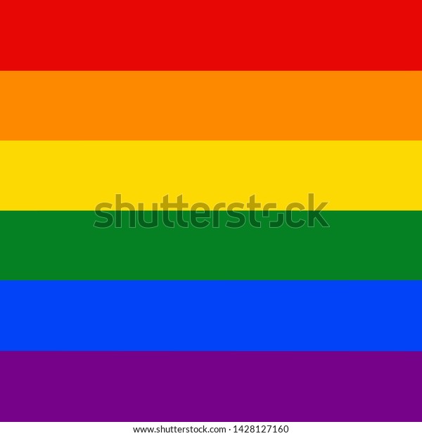 シームレスなパターン Gay Pride Lgbt国旗の色 赤 オレンジ 黄色 緑 青 紫のバンド のベクター画像素材 ロイヤリティフリー