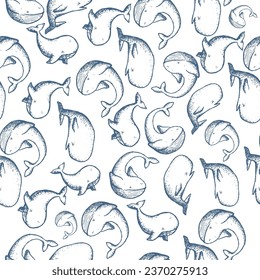 seamless pattern print dolphin, fish, clothing pattern, aop print for textile