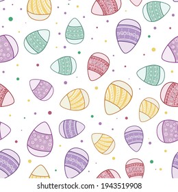 Seamless pattern print Easter eggs background textile wallpapers