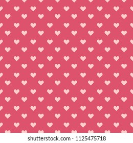 Seamless pattern, print for fabric. Hearts ornament