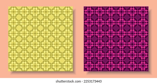 seamless pattern print geometric elements with rhombuses vector