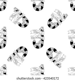 Seamless pattern for print textile design or paper wrapping.Candy Cane