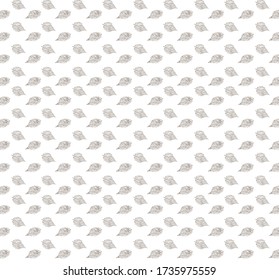 seamless pattern prints leaves, coffee color