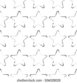 seamless pattern, prints of the stars are close
