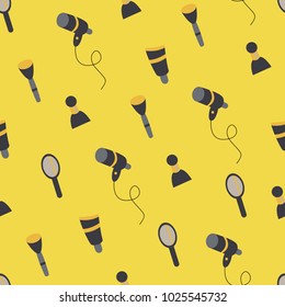 Seamless pattern with products beauty