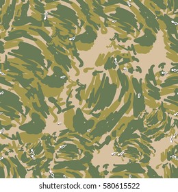 seamless pattern Protective camouflage  coloration green ground fatherland  vector illustration