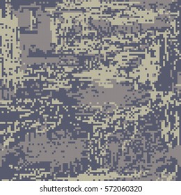 seamless pattern of  Protective camouflage  gray coloration pixel fatherland  .vector illustration