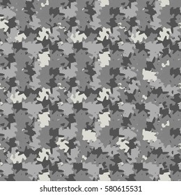 seamless pattern Protective camouflage  a gray coloration fatherland  vector illustration