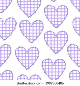 Impresión vectorial de lavanda cardíaca inexorable.