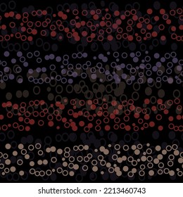 Seamless pattern with a Psychedelic kaleidoscope footage.  Small polka dot seamless pattern background.