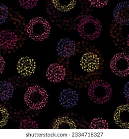 Seamless pattern with a Psychedelic kaleidoscope footage.  modern abstract background for notebooks, applications, posters, magazines and any graphic design use.