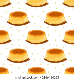 Seamless pattern of pudding. Patterns for decoration. Wrapping paper pattern. vector.